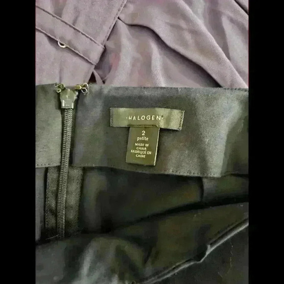 Halogen black size 2 petite skirt with tie - Picture 3 of 3